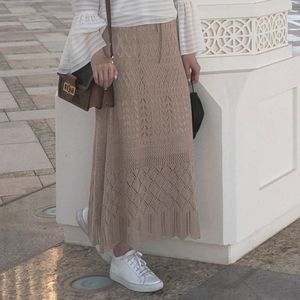 Knit Maxi Pencil Skirt